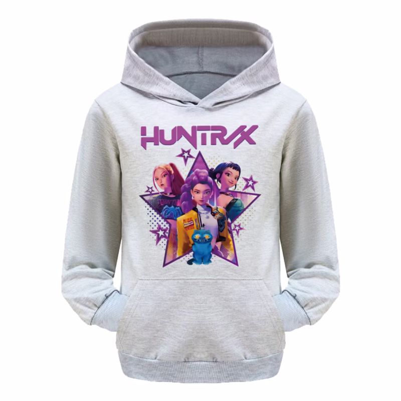 rumi KPop Demon Hunters Hoodie Kids Clothes Girls Clothing Fashion Teen Boys Clothes Spring Autumn Sweatshirt Children's Tops