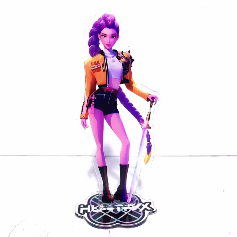 Anime Movie KPop Demon Hunters HUNTR/X Rumi Mira Zoey Cosplay Standing Plate Acrylic Figure Stand Accessories Ornament Gift Prop - Image 2