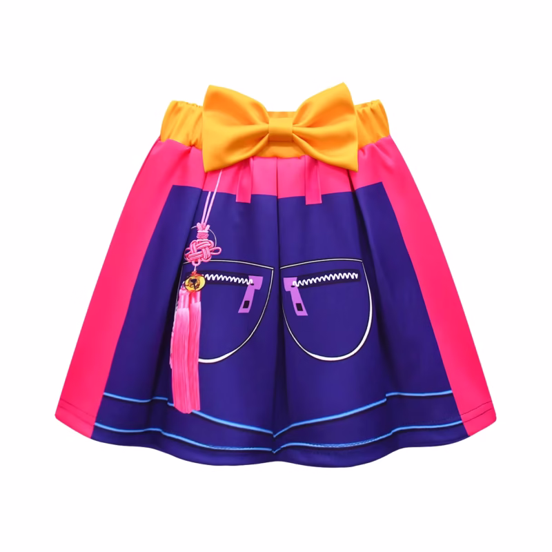 Make your kid a shining star with the Rumi Demon Hunters Costume - Kid Girl Carnival K-Pop Idol Dancer Set - Image 4