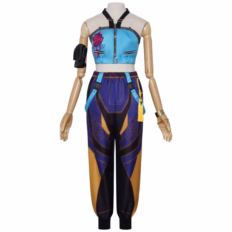 Halloween cosplay outfits for Children Rumi Zoey Mira Cosplay KPop Demons Hunters costume for girls women KPop Black and Golden Suit Saja powered Boys and Halloween role playing outfits - Image 5
