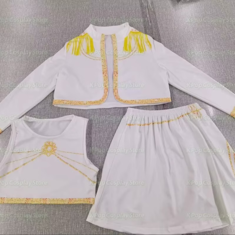 New Kids Girls Rumi Zoey Mira Cosplay Stage 3D Print Suit Set K-pop Demon Hunters Costume Performance Children Halloween Party