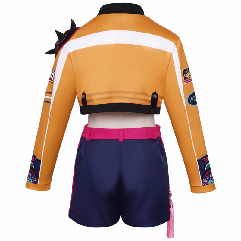 Halloween cosplay outfits for Children Rumi Zoey Mira Cosplay KPop Demons Hunters costume for girls women KPop Black and Golden Suit Saja powered Boys and Halloween role playing outfits - Image 2