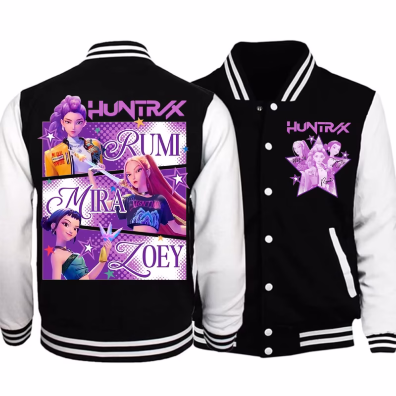 Ideal for casual use, themed events, Halloween, or cosplay, K-Pop Demon Hunters Cat Ears Cropped Hoodie has a practical, fun, and versatile design - Image 3