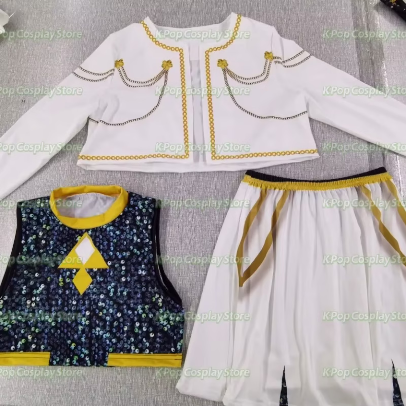 New Kids Girls Rumi Zoey Mira Cosplay Stage 3D Print Suit Set K-poppu Demon Hunters Costume Children Performance Halloween Party